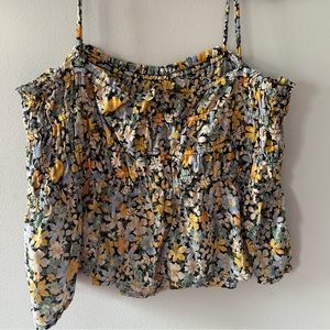 American eagle floral flowy tank top in XXL